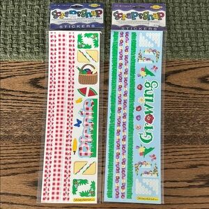NEW Scrap in a Snap Picnic and Growing Scrapbook Sticker Sets